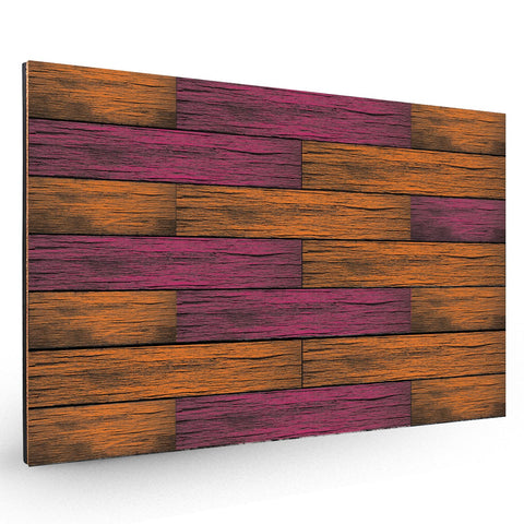 Pink and Orange Wood Plank Backboard